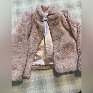 Jou jou size medium fur pink jacket.